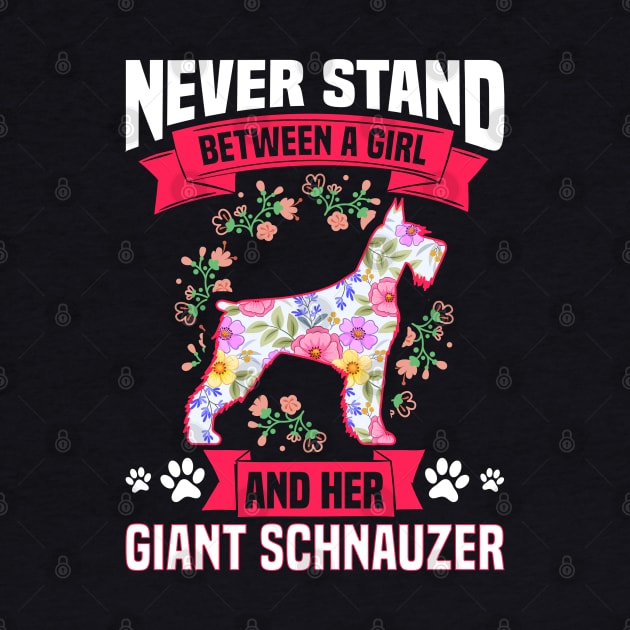 Never Stand Between A Girl And Her Giant Schnauzer by White Martian